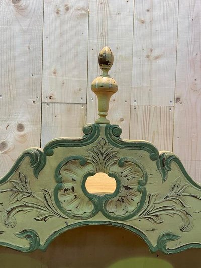 Estanier provençale en bois réchampi 