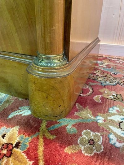 Commode de style Empire marbre vert 
