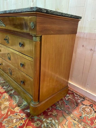 Commode de style Empire marbre vert 