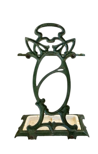 Portaombrelli in ghisa smaltata in stile Art Nouveau