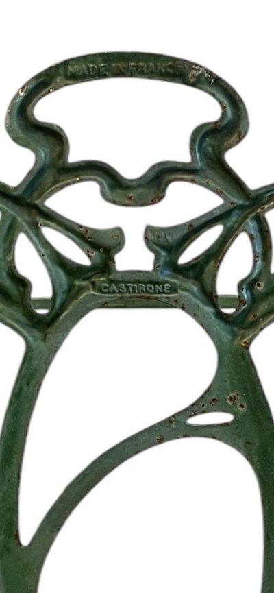Portaombrelli in ghisa smaltata in stile Art Nouveau