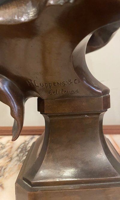 Scultura in bronzo Fantasia del XIX secolo