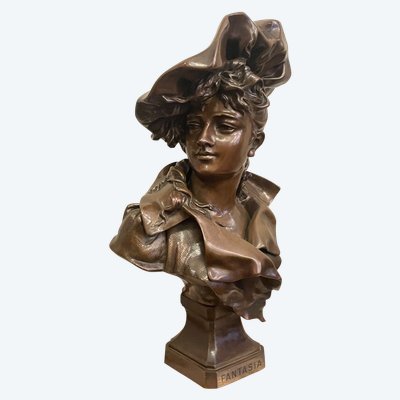 Scultura in bronzo Fantasia del XIX secolo