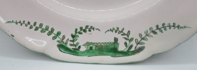 Moustiers plate 18th century.