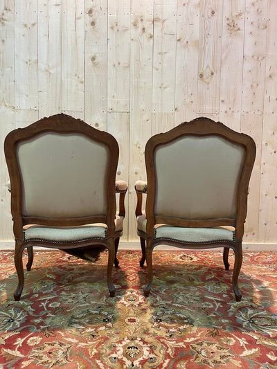 Paar Louis XV-Sessel zum Restaurieren