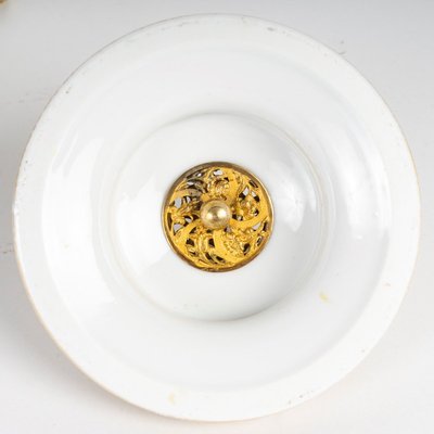 A Porcelain and Gilt Bronze Incense Burner, Early 20th Century