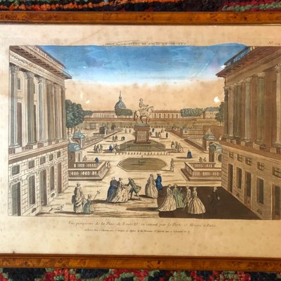 Two optical views, Paris, 18th century