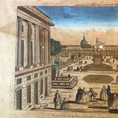 Two optical views, Paris, 18th century