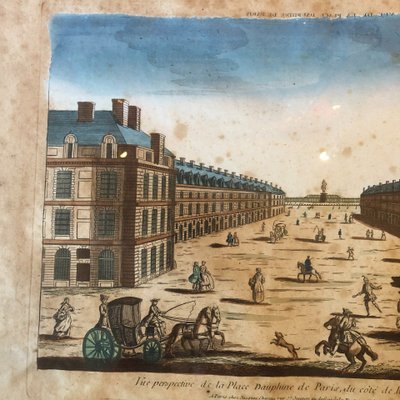 Two optical views, Paris, 18th century