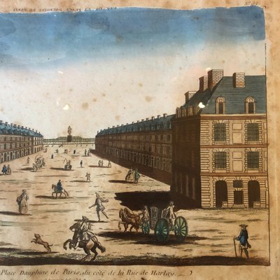 Two optical views, Paris, 18th century