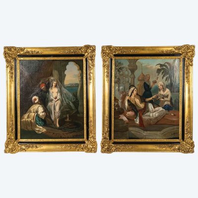 A Pair of Orientalist Paintings, Godfrinoy