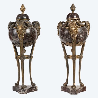 A Pair of Incense Burners, Late 19th Century