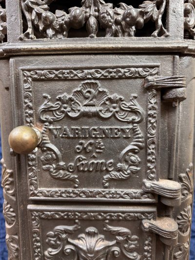 Cast Iron Stove Model Pagode From Varigney In Haute Saône
