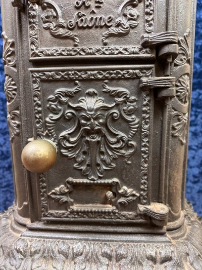Cast Iron Stove Model Pagode From Varigney In Haute Saône