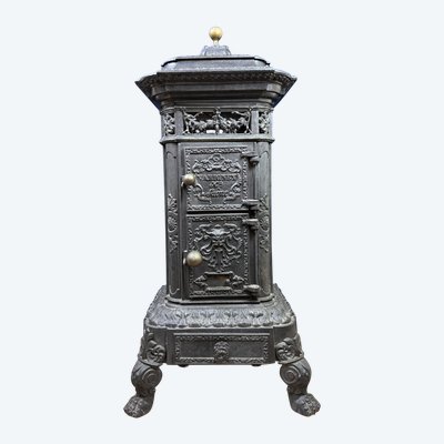 Cast Iron Stove Model Pagode From Varigney In Haute Saône