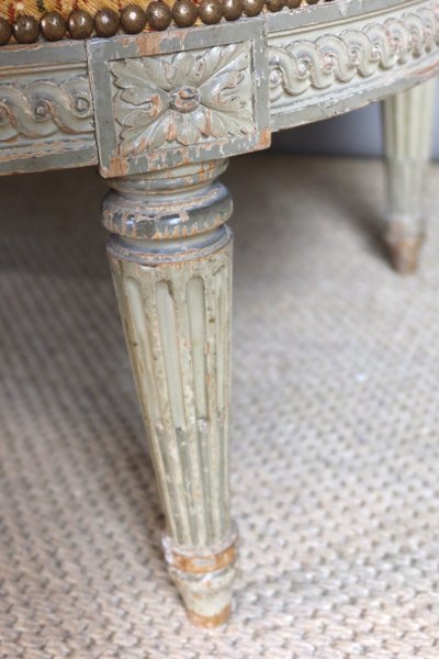 Salon en bois laqué style Louis XVI
