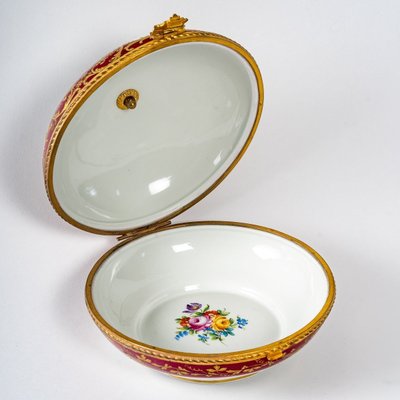 A Pair Of Porcelain Jewelry Boxes, Late 19th Century