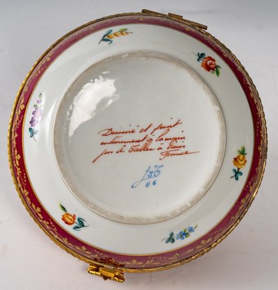 A Pair Of Porcelain Jewelry Boxes, Late 19th Century