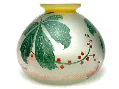 Vase en verre à décor des Groseilles 