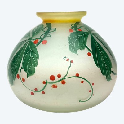 Vase en verre à décor des Groseilles 