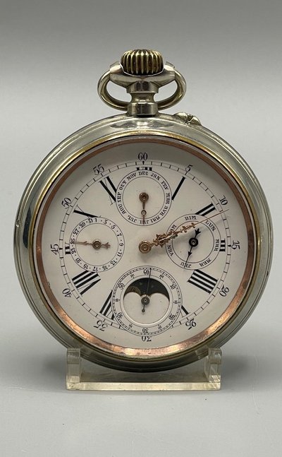 Triple Calendar Pocket Watch Circa 1880