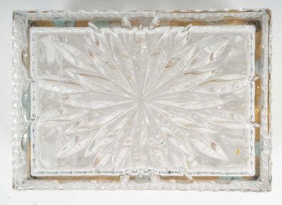 A Cut Crystal Jewelry Box, 20th Century