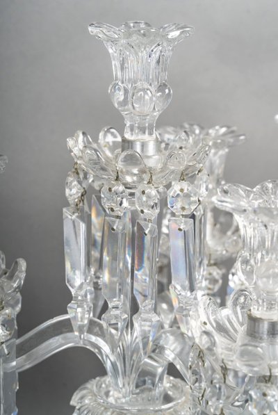 A Pair Of Baccarat Crystal Candlesticks