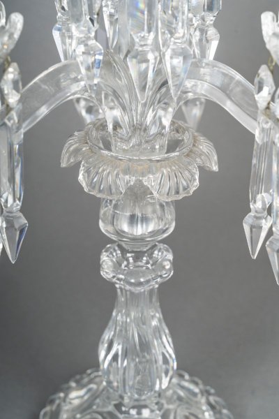 A Pair Of Baccarat Crystal Candlesticks