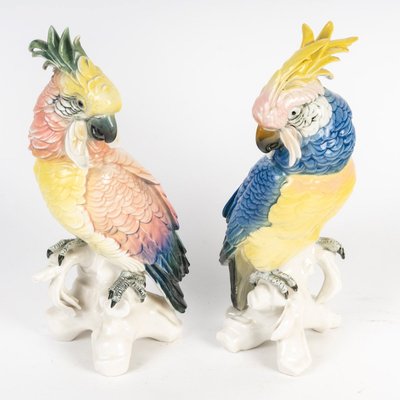 Coppia di sculture in porcellana, Sassonia - Karl Ens Volkstedt