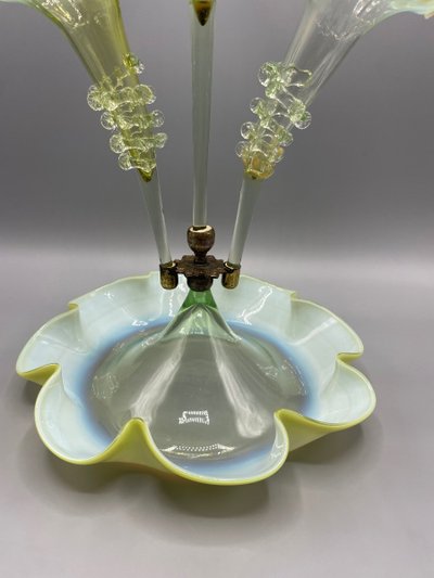  Art Nouveau Opaline Glass Soliflore