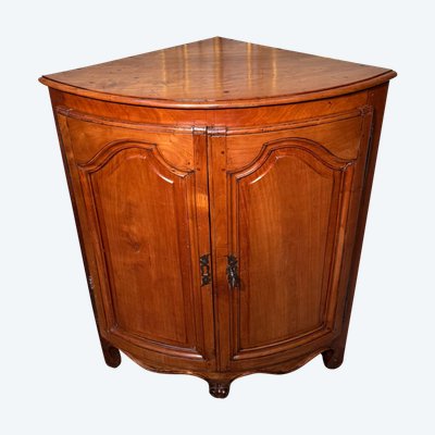 Curved corner cabinet Louis XV 18th century