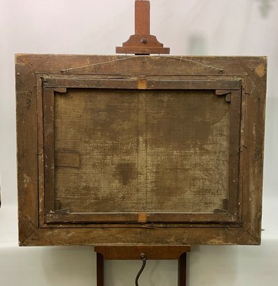 Huile Sur Toile « scène De Chasse » Josef Jodocus Moerenhout