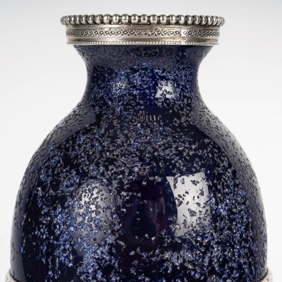 Coppia di vasi in porcellana e argento massiccio, FONTINELLE