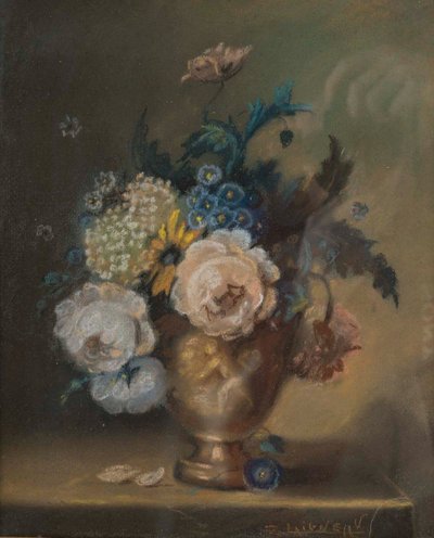 Une Paire De Pasetl bouquets de Fleurs, Zoé LAIGNEAU