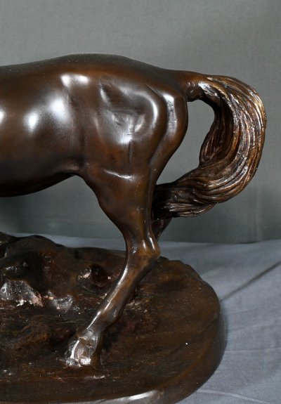 Bronzo "Cavalli arabi", da P-J. Mène - Inizio del XX secolo