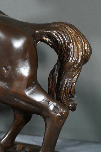 Bronzo "Cavalli arabi", da P-J. Mène - Inizio del XX secolo