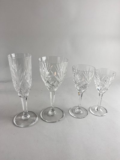 Série de verres modèle CHANTILLY St Louis