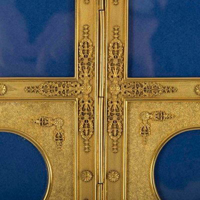 Un Cadre Photo Paravent En Bronze Doré, Fin XIXème Siècle