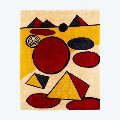 Hand-woven tapestry inspired by Alexander Calder. June 2023. LS60185009B