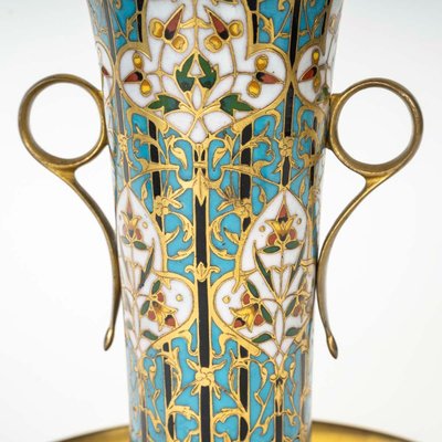 A Cloisonné Bronze Cup by F. Barbedienne
