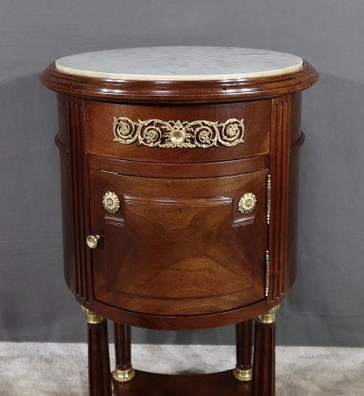 Petite Table Tambour en Acajou, style Louis XVI – Fin XIXe