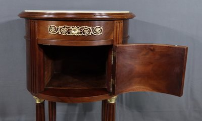 Petite Table Tambour en Acajou, style Louis XVI – Fin XIXe