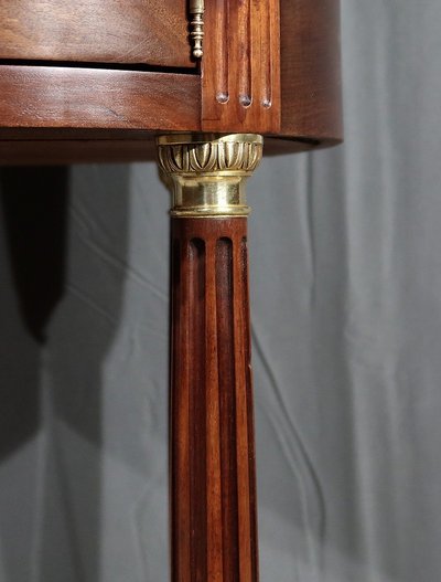 Petite Table Tambour en Acajou, style Louis XVI – Fin XIXe