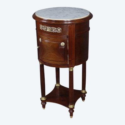 Petite Table Tambour en Acajou, style Louis XVI – Fin XIXe