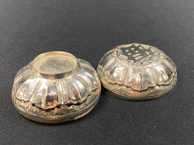 Boite à opium en argent massif Chine XIXe