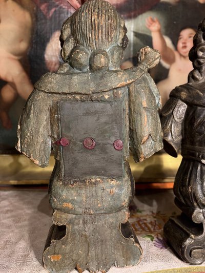 Pair Of Reliquary Bust St John The Baptist And St Francis - 18th century