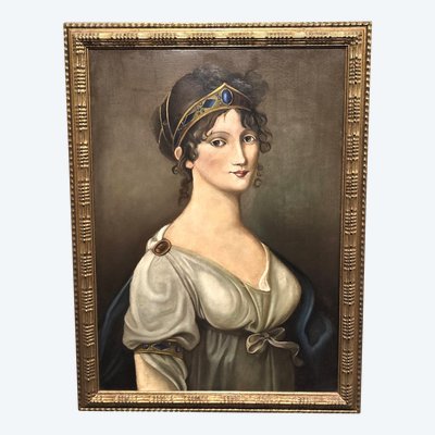 Antico Ritratto di Luisa di Meclemburgo-Strelitz, regina di Prussia