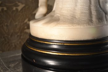 Marble subject after FALCONET, F.BARBEDIENNE editor