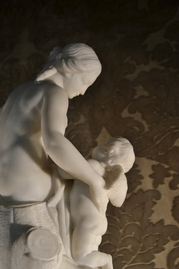 Marble subject after FALCONET, F.BARBEDIENNE editor