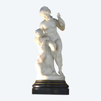 Marble subject after FALCONET, F.BARBEDIENNE editor